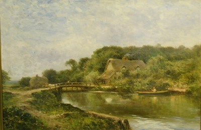 Lot 1007 - British School 19th Century ON THE RIVER STOUR...