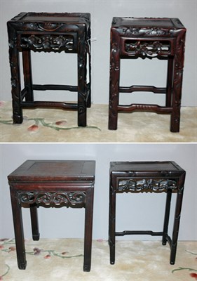 Lot 4346 - Four Chinese Hardwood Stands