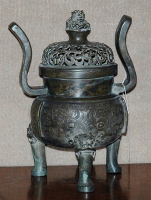 Lot 4358 - Chinese Bronze Censer Height 16 inches.