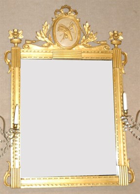 Lot 4465 - Neoclassical Style Gilt-Wood Mirror Height 48...