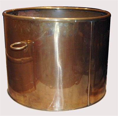 Lot 4335A - Brass and Copper Jardiniere Height 19 inches,...