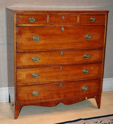 Lot 4374A - Georgian Style Fruitwood Chest of Drawers...
