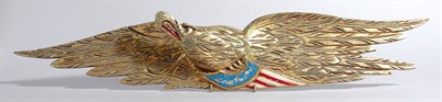 Lot 2167 - Carved, Painted and Gilt-Wood American Eagle...
