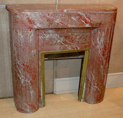 Lot 3526 - Neoclassical Style Marble Fireplace Surround...