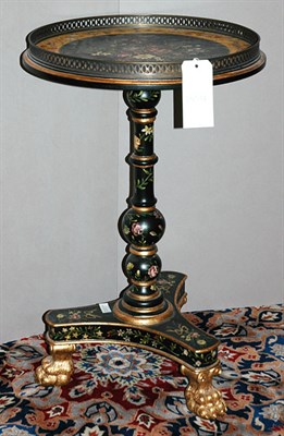 Lot 3603 - Painted Pedestal Table Height 29 1/2 inches,...
