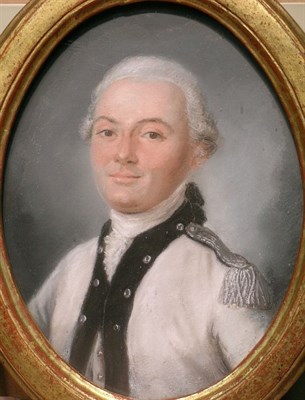 Lot 2025 - French School 18th Century Officer de Marine...