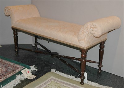 Lot 3154 - Regency Style Upholstered Mahogany Window...
