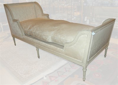 Lot 3569 - Louis XVI Style White Painted Chaise