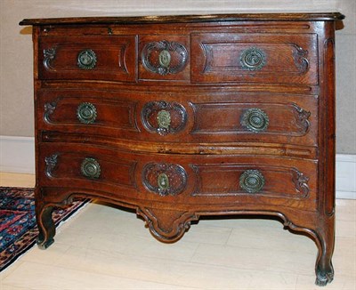 Lot 357 - Provincial Louis XV Oak Commode 18th Century...