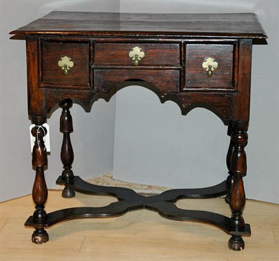 Lot 3612 - Charles II Style Oak Lowboy Height 27 1/2...