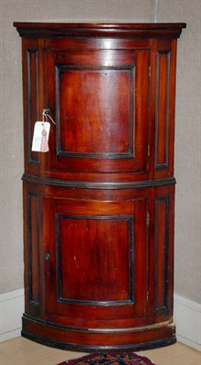 Lot 409 - Georgian Style Mahogany Bow Front Corner...