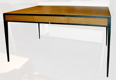 Lot 229 - Leather Top Writing Desk Height 28 1/2 inches,...