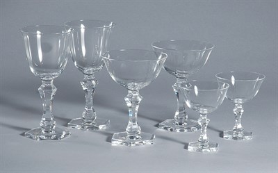 Lot 3446 - Miscellaneous Group of Cut Glass Stemware...