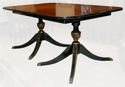 Lot 450 - Georgian Style Mahogany Double Pedestal Dining...