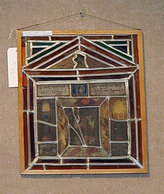Lot 312 - Swiss Baroque Stained Glass Panel...