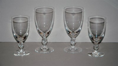 Lot 2192 - Lalique Glass Stemware Service Comprising...