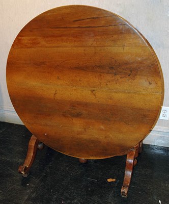Lot 3212 - Provincial Walnut Tilt-Top Breakfast Table...