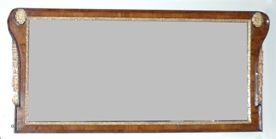 Lot 311 - George II Walnut and Parcel Gilt Overmantel...