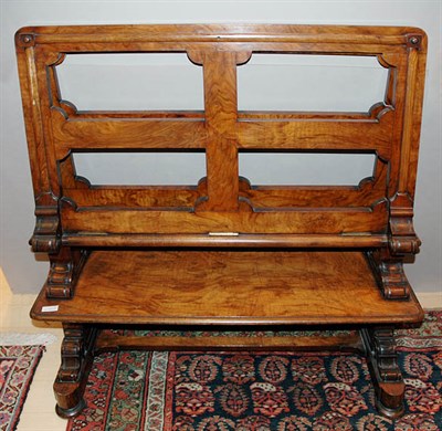Lot 627 - Early Victorian Walnut Print Stand Mid 19th...