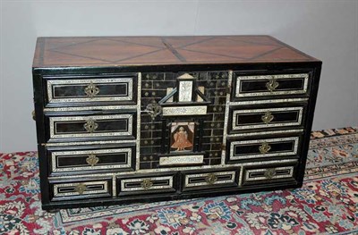 Lot 330 - Continental Baroque Bronze Mounted Bone Inlaid...