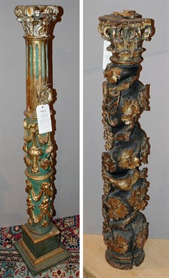 Lot 332 - Two Continental Baroque Painted and Parcel...