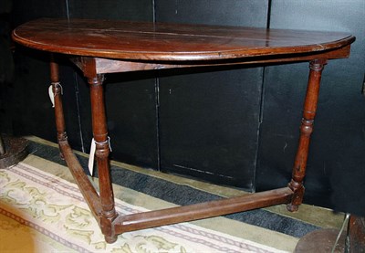 Lot 3192 - Provincial Fruitwood D-Shaped Console Height...