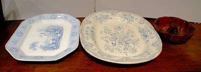 Lot 2234 - Two Staffordshire Blue and White Transfer...