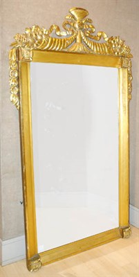 Lot 2168 - Classical Gilt-Wood Pier Mirror The...