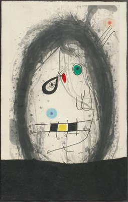 Lot 3197 - Joan Miró L'EXILE NOIR (D. 497) Color etching,...