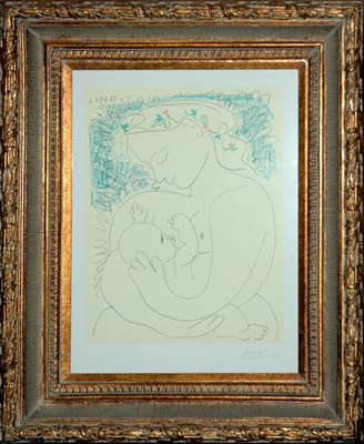 Lot 160 - After Pablo Picasso MATERNITE Color lithograph,...