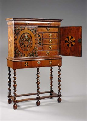Lot 2168 - William and Mary Marquetry Inlaid Walnut...