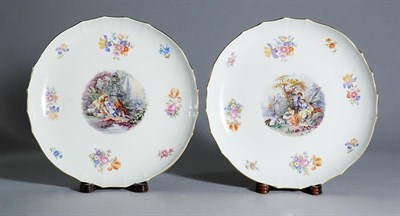 Lot 3578 - Pair of Meissen Porcelain Plates
