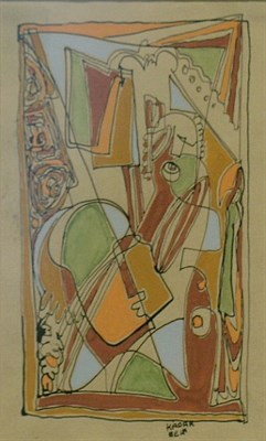 Lot 72 - Bela Kadar Hungarian, 1877-1955 ABSTRACT...