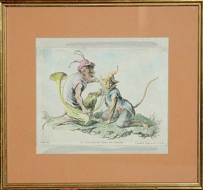 Lot 1076 - After Huet LE MAITRE DE CORS DE CHASSE...