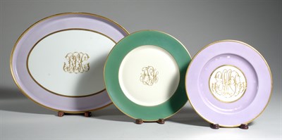 Lot 277 - Set of Twelve American Porcelain and Gilt...