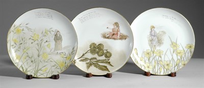 Lot 166 - Set of Ten German Porcelain Plates Late 19th...