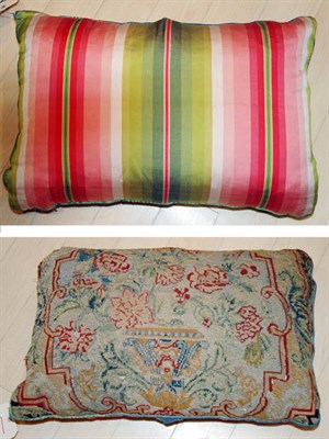 Lot 364 - French Needlepoint Pillow France, late 19th...