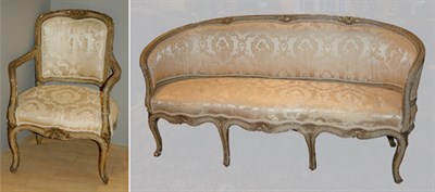 Lot 2196 - Italian Rococo Gilt Decorated and Painted...