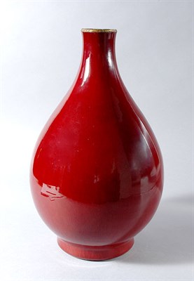 Lot 1356 - Chinese Oxblood Glazed Vase 18th Century Of...