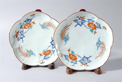 Lot 1012 - Pair of Japanese Kakiemon Dishes Late 18th...
