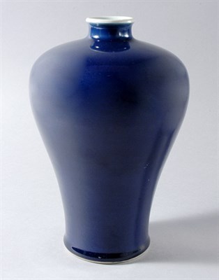 Lot 1272 - Chinese Blue Glazed Meiping Vase 18th Century...