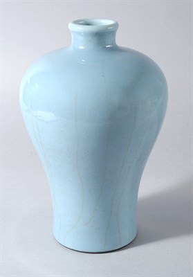 Lot 1271 - Chinese Blue Glazed Meiping 18th Century Of...