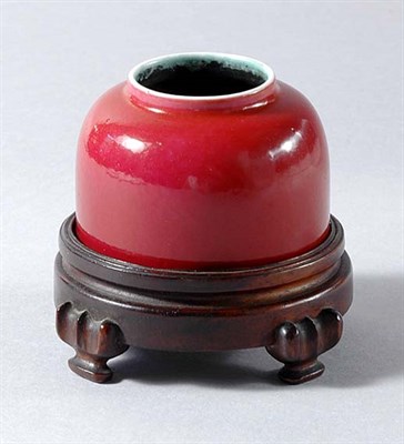 Lot 1311 - Chinese Red Glazed Inkpot Early 19th century...
