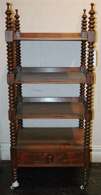 Lot 3228 - Victorian Mahogany Four-Tier Etagere Height 56...