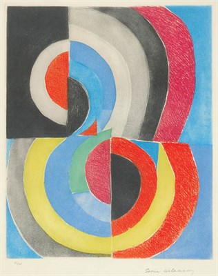Lot 3129 - Sonia Delaunay [COMPOSITION] Color etching and...