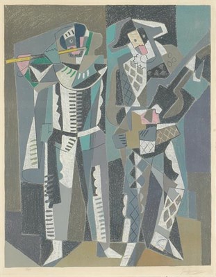Lot 3265 - Gino Severini COMMEDIA DELL'ARTE (MELONI 34)...