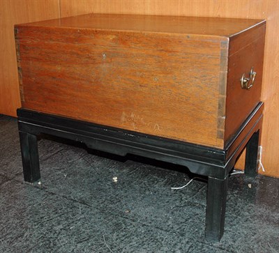 Lot 3229 - Victorian Fruitwood Box on Ebonized Stand...
