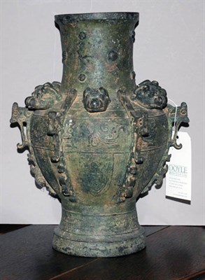 Lot 3176A - Chinese Bronze Vase Height 16 inches.