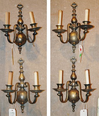 Lot 3523 - Set of Four Anglo Dutch Style Gilt-Metal...