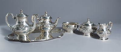 Lot 3338 - Gorham Sterling Silver Five-Piece Coffee and...